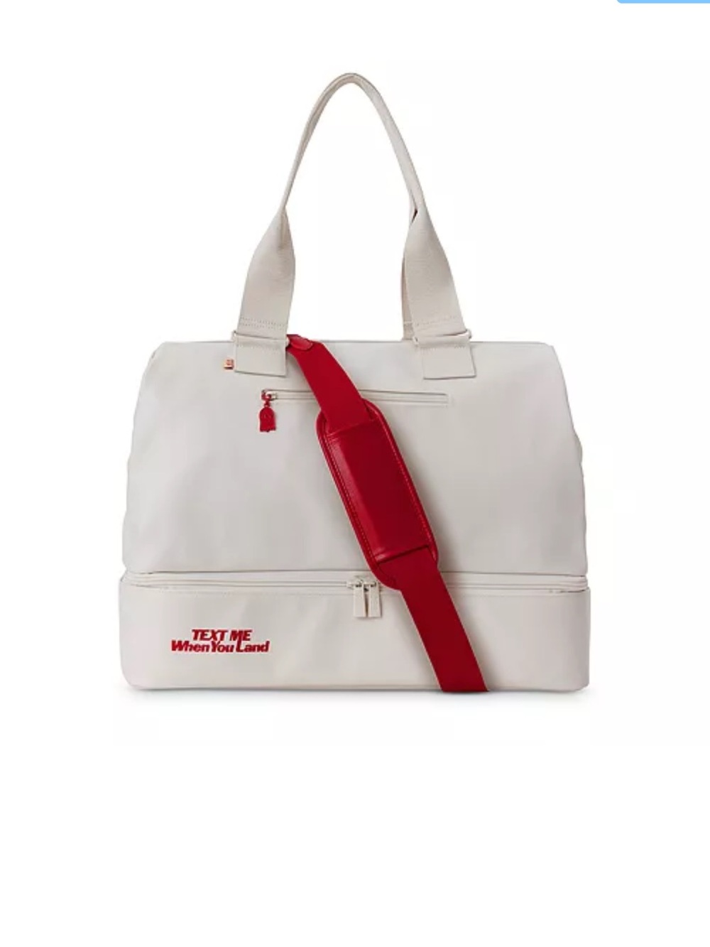 beis lonely ghost weekender bag - 'Text Me When You Land'